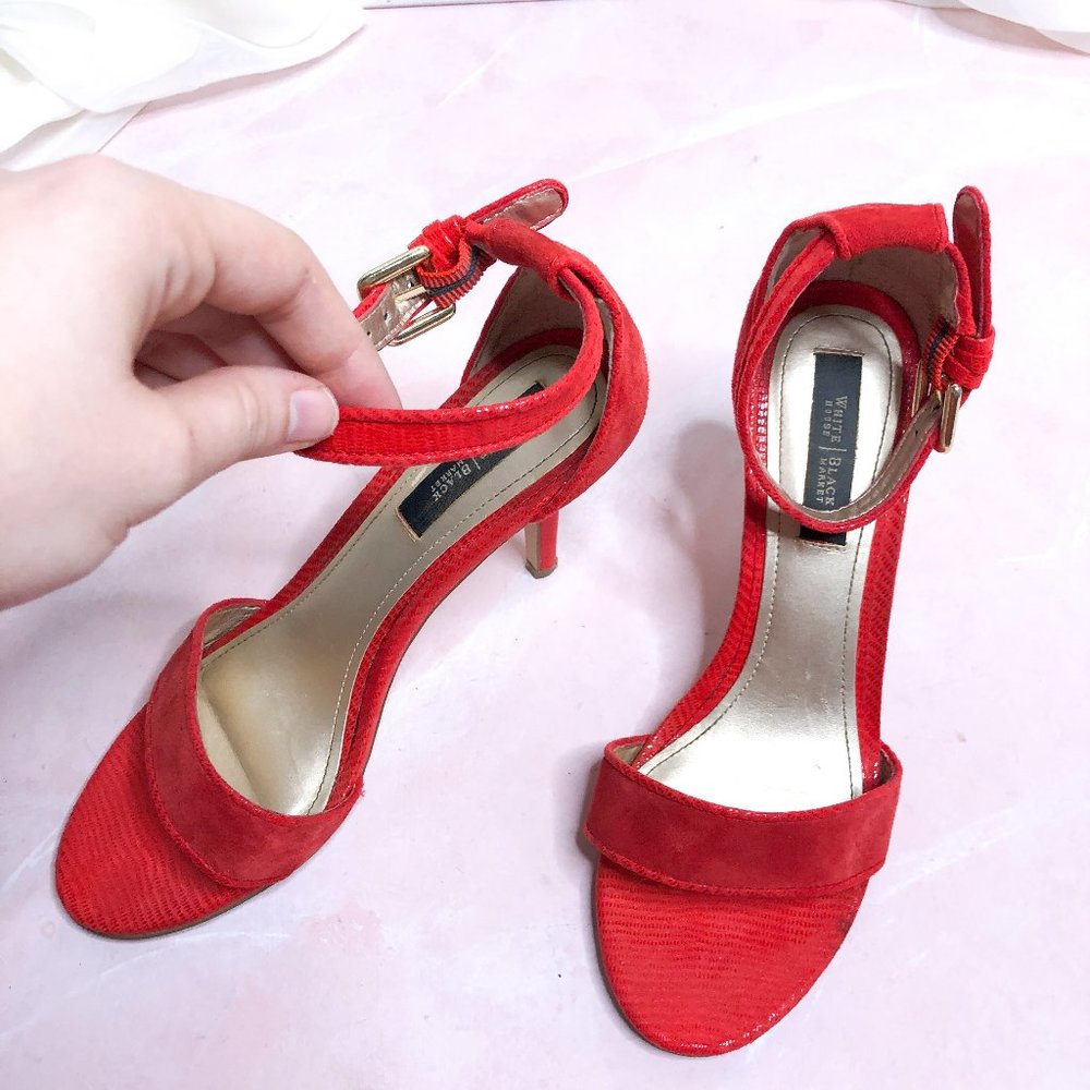 3/$30 White House Black Market Suede Heels